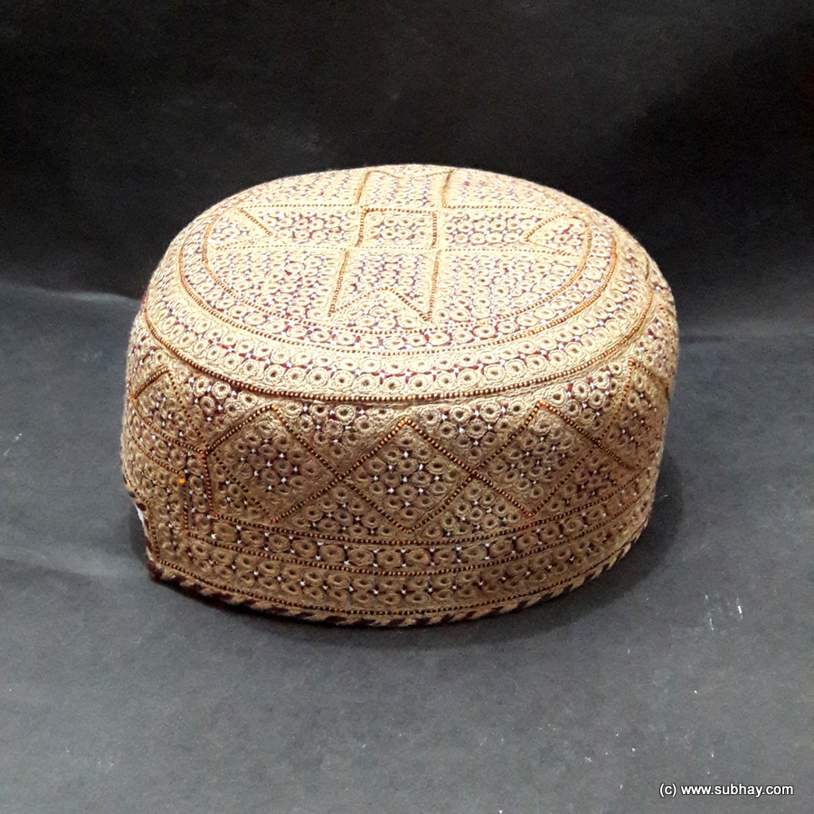 Khaki Color Chakki Sindhi Cap / Topi (Hand Made) MKC-715